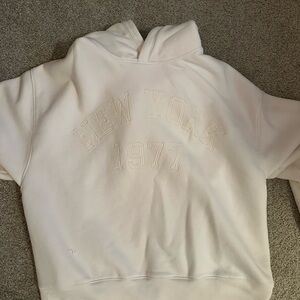 American Eagle Outfitters Cream Hoodie
